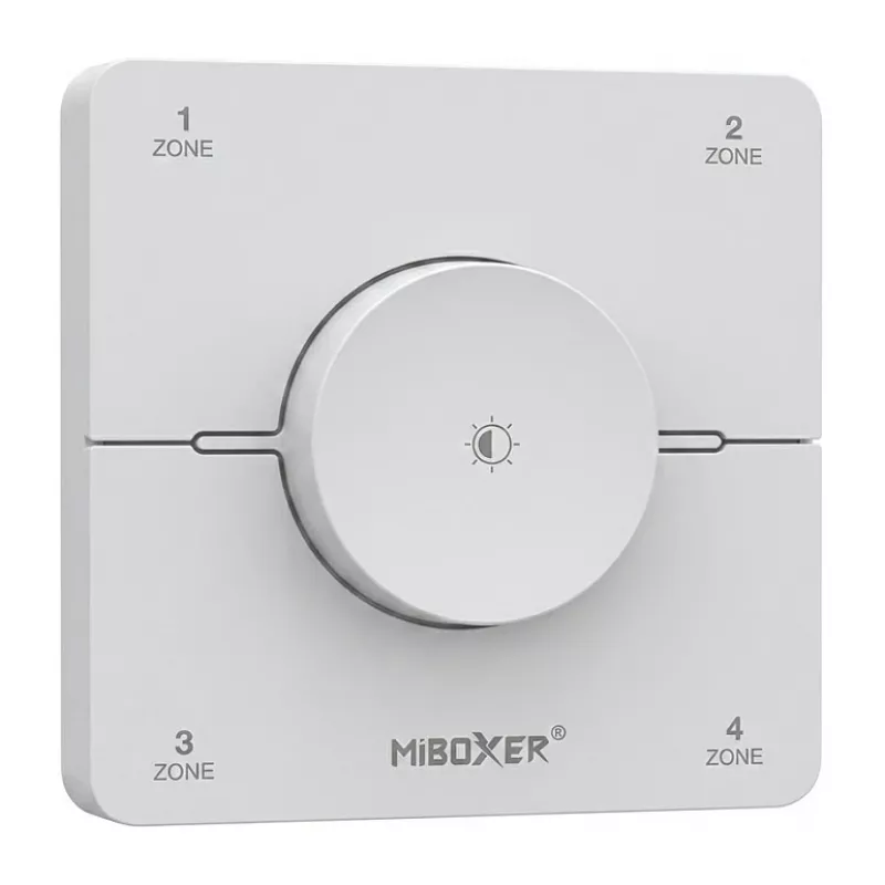 Miboxer Synergy 21 LED-Fernbedienung 2,4 GHz Dual White CCT 4 Zonen Drehregler-Panel Weiß (KOS-W)
