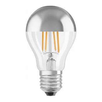 LEDVANCE LED Lampe 6,5W E27 650lm 2700K Warmweiß Silberkrone 300°