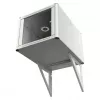 EFB Elektronik Stützelement für Wandgehäuse Tiefe 800mm RAL 7035, 2-teiliges Set