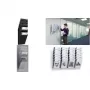 DURABLE FLEXIBOXX 6 A4 Portrait Prospekthalter, transparent, wandmontierbar, 6 Fächer, 1709760400