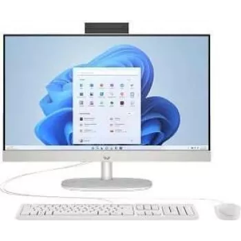 HP 24-cr1072ng Intel Core Ultra 7 155U All-in-One PC 23,8 Zoll Full HD IPS Display 16 GB RAM 1 TB SSD Windows 11 Home Weiß