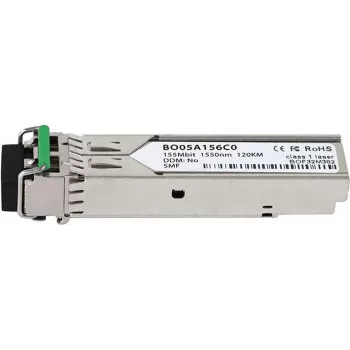 BlueOptics SFP100SM100-w Kompatibler SFP-Transceiver, LC-Duplex, 100BASE-ZX, Singlemode-Faser, 1550nm, 120KM, DDM, 0°C/+70°C
