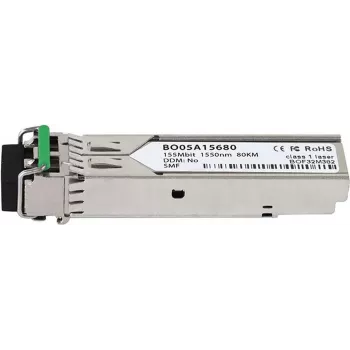 BlueOptics SFP-O3D-LR2 Kompatibler SFP-Transceiver, LC-Duplex, 100BASE-ZX, Singlemode-Faser, 1550nm, 80km, DDM, 0°C bis +70°C