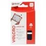 VELCRO Stick On Haken- und Schlaufenquadrate 25mm x 25mm, selbstklebend, schwarz, 24 Sets (48 Stück)