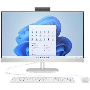 HP 27-cr1071ng Intel Core Ultra 7 155U All-in-One PC, 27 Zoll FHD IPS, 16 GB DDR5, 1 TB SSD, Windows 11 Home, Natural Silver