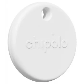 Chipolo POP Universal Finder Weiß - Bluetooth-Tracker für Apple Find My & Android, IP55