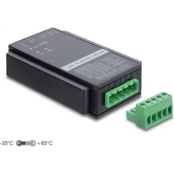 Delock Ethernet-zu-RS-485/RS-422-Konverter mit Überspannungsschutz 63003