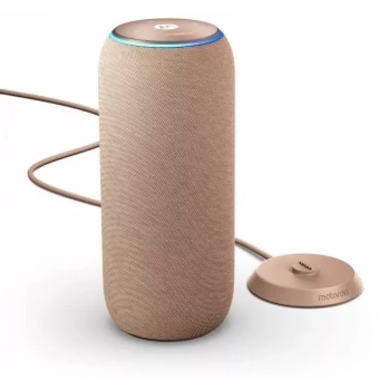 MOTOROLA Sound Flow Lautsprecher XT2549-1 30W Ausgangsleistung Sound by Bose Wi-Fi BT Airplay2 Google Spotify UWB 6000mAh IP67 Dockladung Warm Taupe