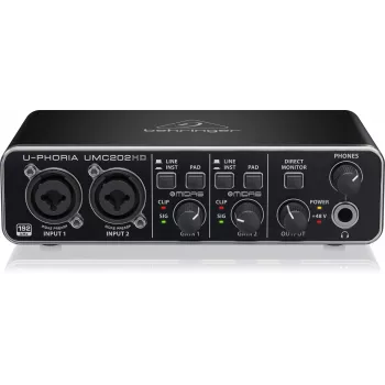 Behringer UMC202HD USB Audio Interface mit MIDAS Preamps