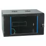 EFB-ELEKTRONIK 19 Zoll Wandgehäuse 6U, fest, 1-teilig, RAL 9005 Tiefschwarz, Tiefe 450 mm (691706VTS.45)