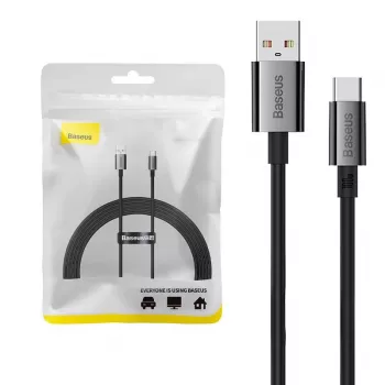 Baseus Superior 100W USB-auf-USB-C-Kabel 2m Schwarz
