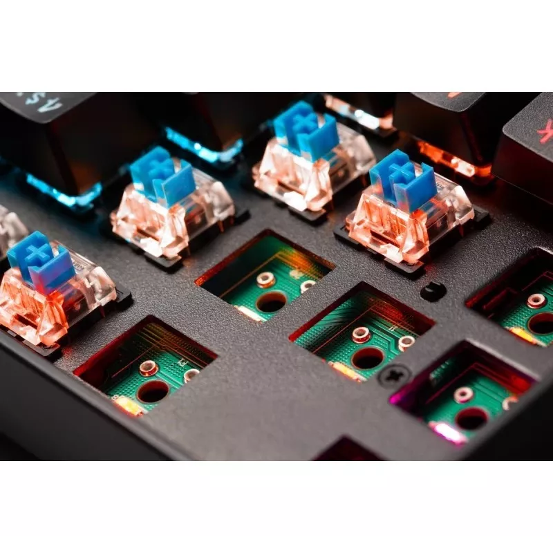 Defender Mirax GK-352 Mechanische Gaming-Tastatur, Outemu Blue Switches, RGB-Beleuchtung, Kabelgebunden USB, Schwarz