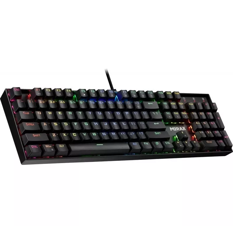 Defender Mirax GK-352 Mechanische Gaming-Tastatur, Outemu Blue Switches, RGB-Beleuchtung, Kabelgebunden USB, Schwarz