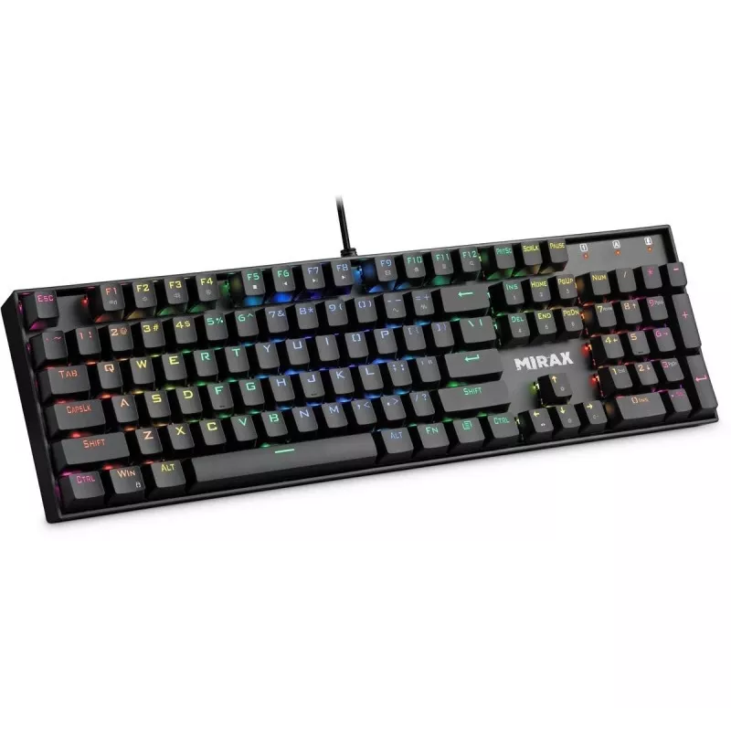 Defender Mirax GK-352 Mechanische Gaming-Tastatur, Outemu Blue Switches, RGB-Beleuchtung, Kabelgebunden USB, Schwarz