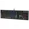 Defender Mirax GK-352 Mechanische Gaming-Tastatur, Outemu Blue Switches, RGB-Beleuchtung, Kabelgebunden USB, Schwarz