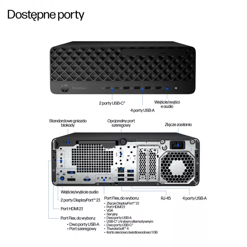 HP EliteDesk 800 G1 SFF Desktop-PC, Intel Core i5-4590, 16GB RAM, 512GB SSD, Windows 11 Pro, 3 Jahre Garantie