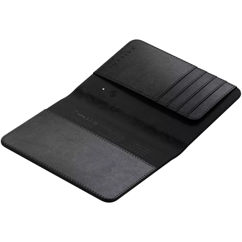 Satechi Vegan-Leder Passport Cover mit Find My (Schwarz)