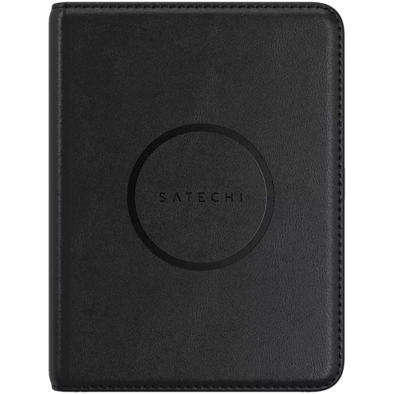 Satechi Vegan-Leder Passport Cover mit Find My (Schwarz)