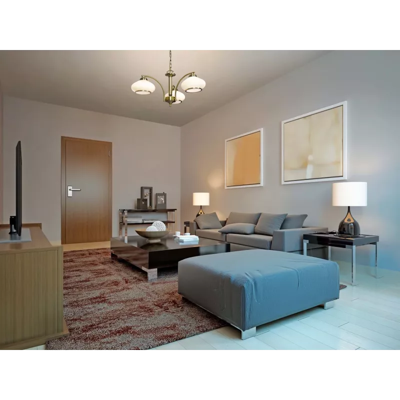 Activejet Classic Deckenleuchter Pendelleuchte RITA Patina Triple 3xE27 für Wohnzimmer