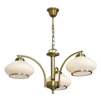 Activejet Classic Deckenleuchter Pendelleuchte RITA Patina Triple 3xE27 für Wohnzimmer