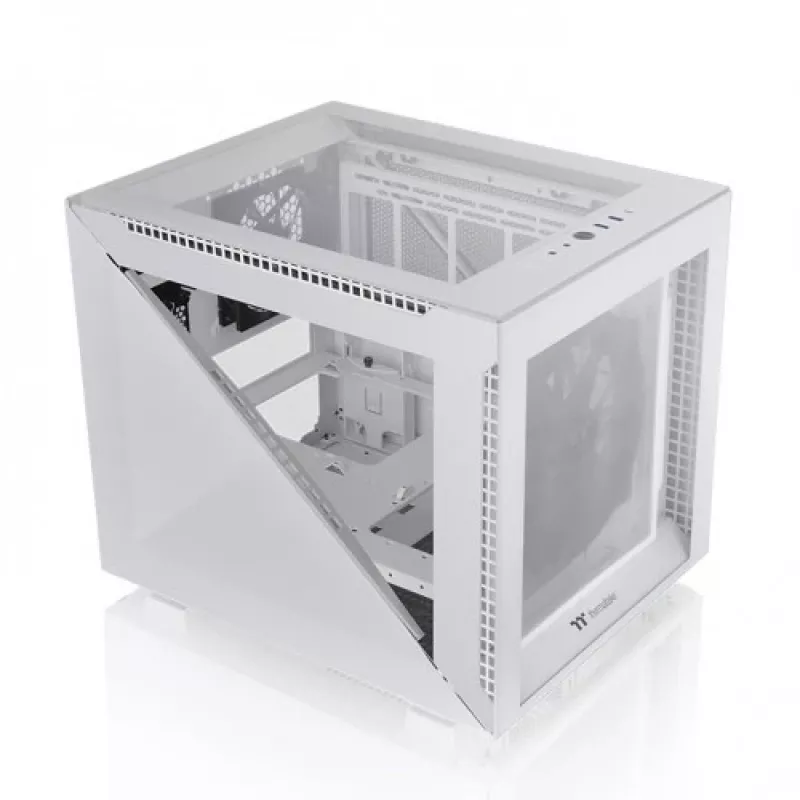 Thermaltake Divider 200 TG Snow Micro Case, Weiß, gehärtetes Glas