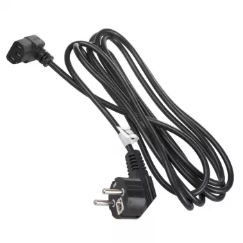 Maclean MCTV-854 Kaltgeräte-Netzkabel, 3-polig, Schwarz, 1,5 m