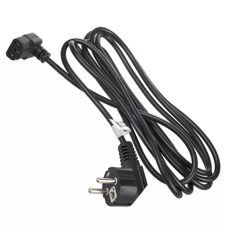 Maclean MCTV-854 Kaltgeräte-Netzkabel, 3-polig, Schwarz, 1,5 m