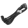 Maclean MCTV-854 Kaltgeräte-Netzkabel, 3-polig, Schwarz, 1,5 m