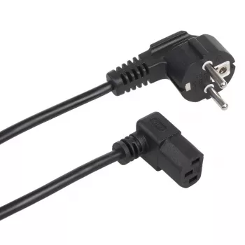 Maclean MCTV-854 Kaltgeräte-Netzkabel, 3-polig, Schwarz, 1,5 m