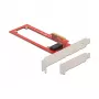 Delock PCI Express x4 Karte auf 1 x EDSFF E1.S Steckplatz - Low Profile