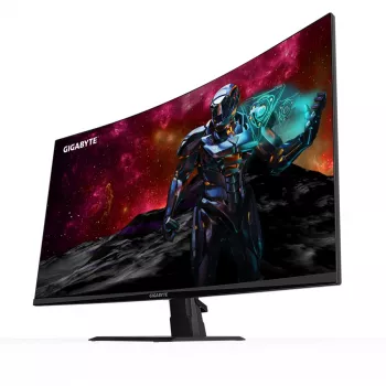 GIGABYTE GS32QC 31.5 Zoll QHD Curved Gaming Monitor - 2560 x 1440, 1500R, 165Hz, 1ms, 300 cd/m², FreeSync Premium, HDR Ready, HDMI 2.0, DisplayPort 1.4
