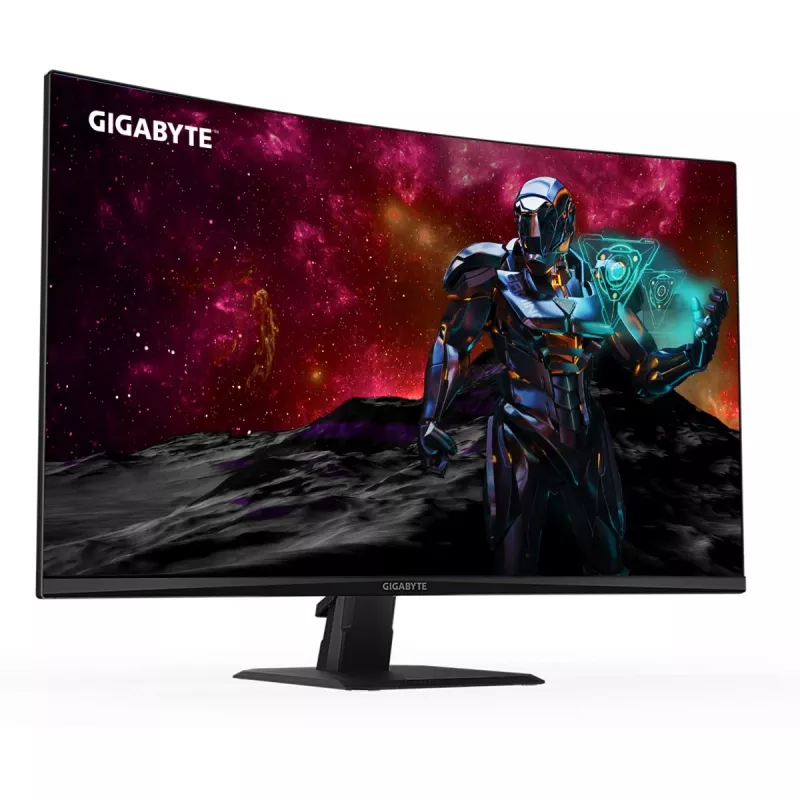 GIGABYTE GS32QC 31.5 Zoll QHD Curved Gaming Monitor - 2560 x 1440, 1500R, 165Hz, 1ms, 300 cd/m², FreeSync Premium, HDR Ready, HDMI 2.0, DisplayPort 1.4