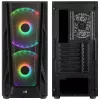 Aerocool NightHawk Duo Midi-Tower, Tempered Glass - Schwarz