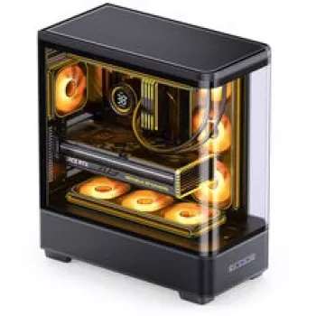 Jonsbo TK-5 Midi-Tower, ATX, Tempered Glass - Schwarz
