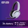 Sony INZONE H5 Wireless Gaming Headset Over-Ear mit Mikrofon Weiß