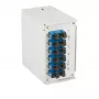 EFB-ELEKTRONIK Hutschienen-Glasfaser-Verteilerbox OS2 G652D 12xSC Pigtail 6x SC-Duplex Adapter (BHS70223.12)
