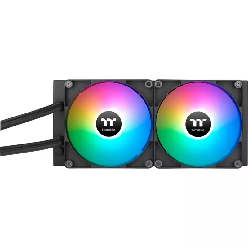Thermaltake TH280 V2 ARGB All-in-One Flüssigkeits-CPU-Kühler, 280mm Radiator, 2x140mm PWM Lüfter, Kupfer-Kaltplatte, Adressierbare RGB-Beleuchtung