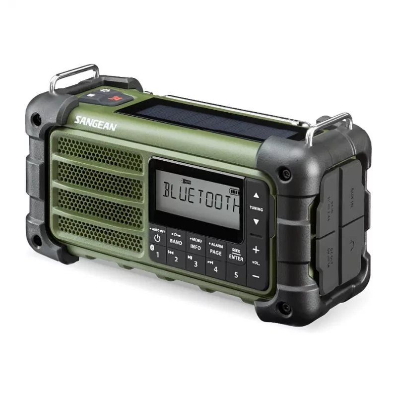 Sangean MMR-99 AM/FM Tragbares Notfallradio Waldgrün