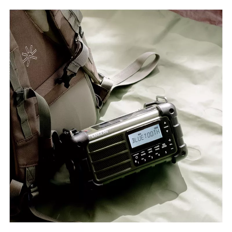 Sangean MMR-99 AM/FM Tragbares Notfallradio Waldgrün