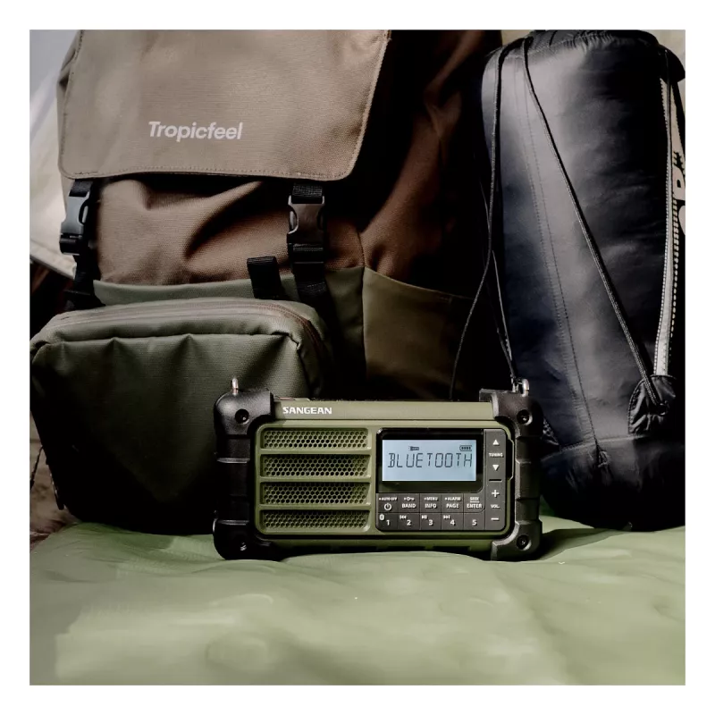 Sangean MMR-99 AM/FM Tragbares Notfallradio Waldgrün