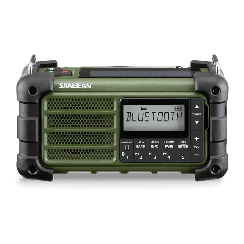 Sangean MMR-99 AM/FM Tragbares Notfallradio Waldgrün