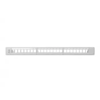 LANBERG PPKS-1124-S Keystone Patch Panel 19 inch 24 Port 1U UTP Cat.5e Grau