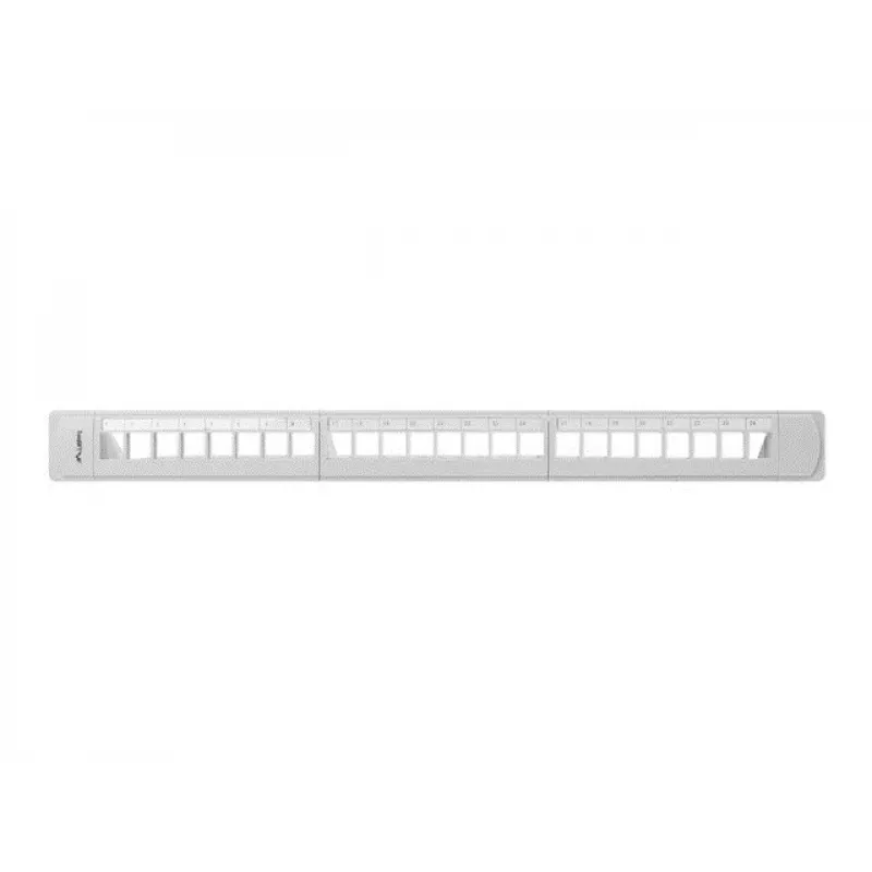 LANBERG PPKS-1124-S Keystone Patch Panel 19 inch 24 Port 1U UTP Cat.5e Grau