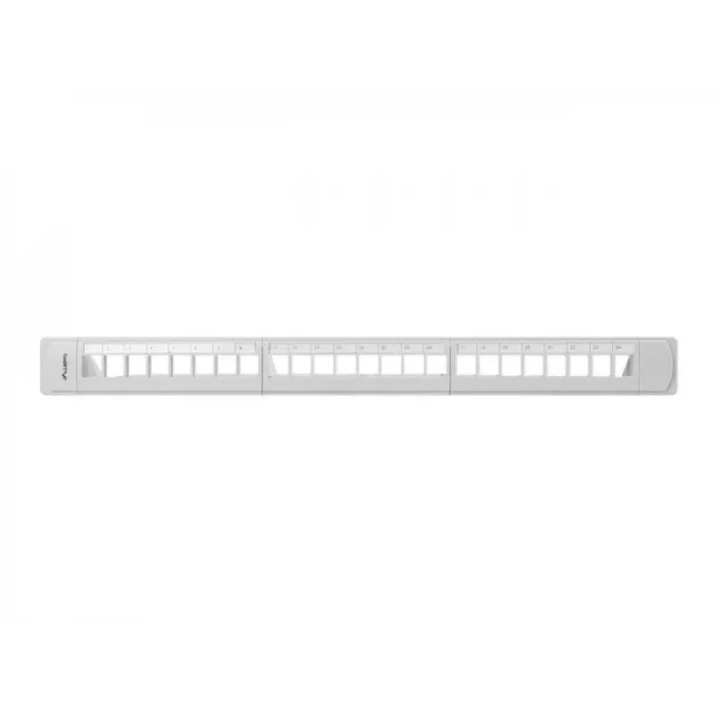 LANBERG PPKS-1124-S Keystone Patch Panel 19 inch 24 Port 1U UTP Cat.5e Grau