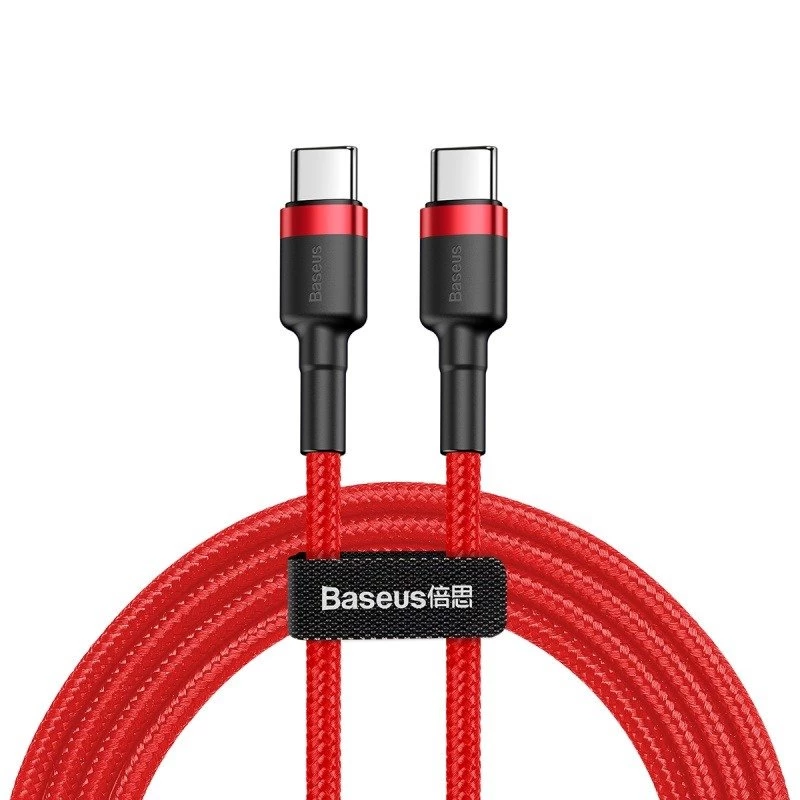 Baseus Cafule USB-C auf USB-C Kabel 60W 1m Rot