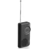 JVC RA-E311B Tragbares AM/FM-Radio mit Teleskopantenne und Tragegriff, Schwarz