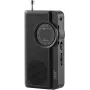 JVC RA-E311B Tragbares AM/FM-Radio mit Teleskopantenne und Tragegriff, Schwarz
