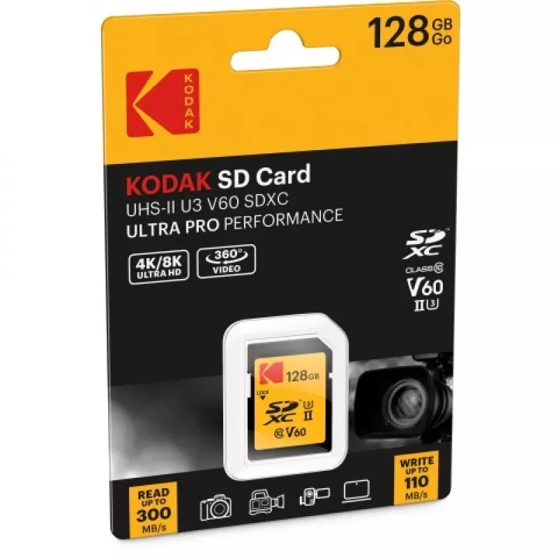 Kodak SDXC 128GB UHS-II U3 V60 Ultra Pro Speicherkarte