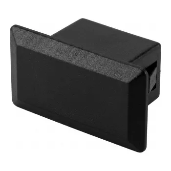 EFB Elektronik Kunststoff-Blindstopfen Schwarz für SC Duplex/LC Quad/ST Duplex Löcher, Packung mit 100 Stück