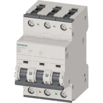 SIEMENS SENTRON 5SY4 3-polig B 20A Leitungsschutzschalter (MCB) 5SY4320-6
